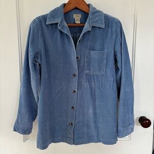 L.L. Bean Corduroy Blue Cotton Shirt